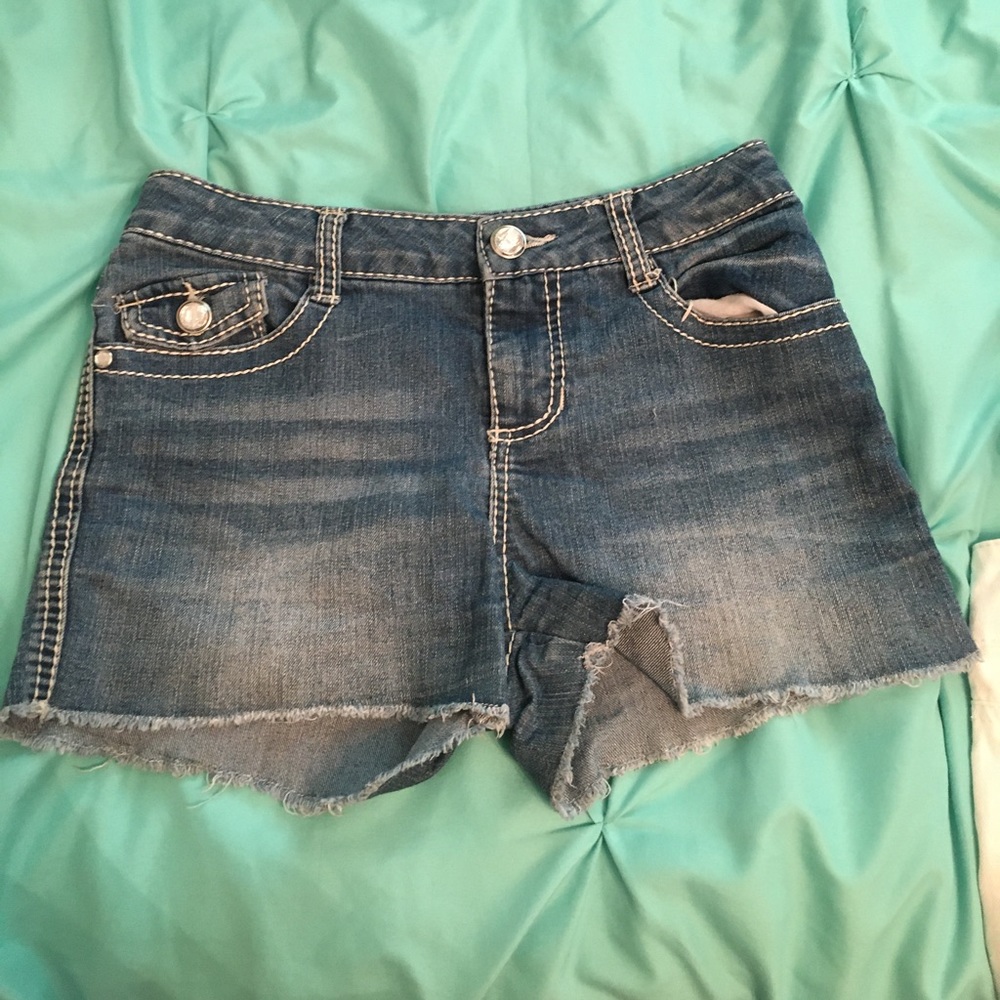 Denim shorts- youth size L (10/12)